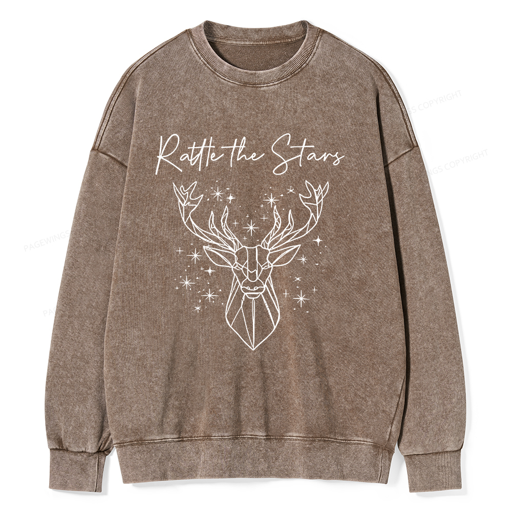 Pagewings Rattle the Stars Unisex Washed Sweatshirt