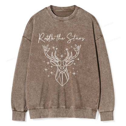 Pagewings Rattle the Stars Unisex Washed Sweatshirt