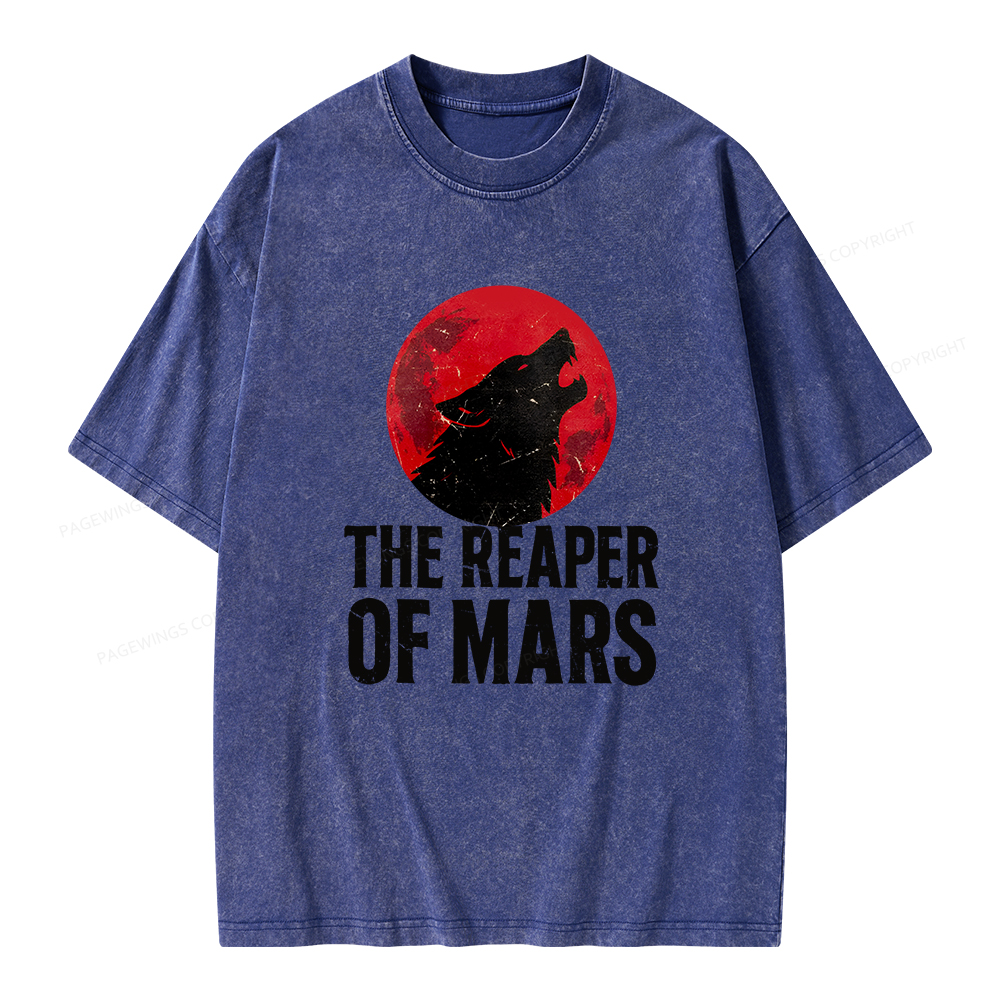 Pagewings The Reaper of Mars Unisex Washed T-shirt