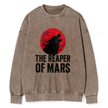 Pagewings The Reaper of Mars Unisex Washed Sweatshirt