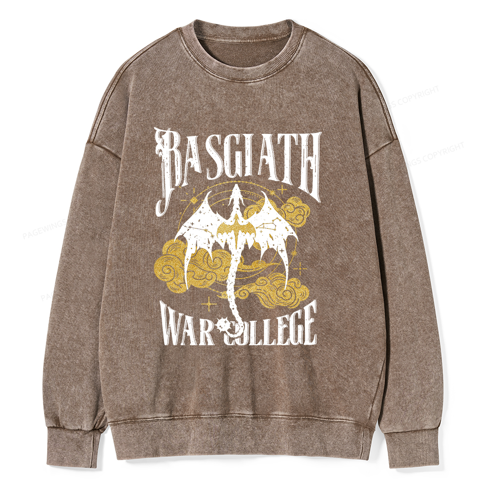 Pagewings Rasgiath Warcollege Unisex Washed Sweatshirt