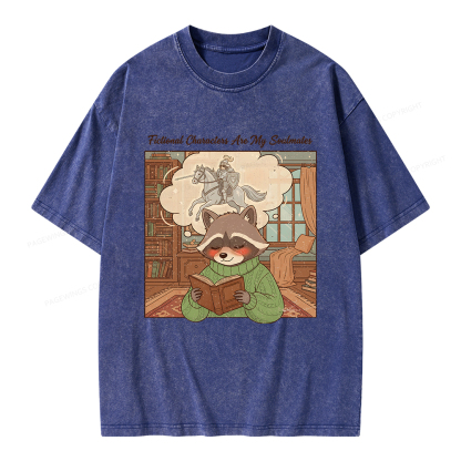 Pagewings Fictional Characters Are My Soulmates Unisex Washed T-shirt