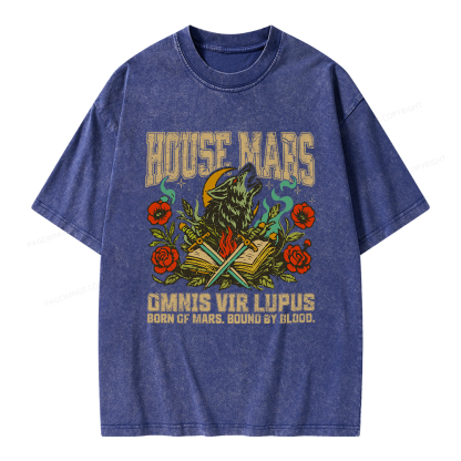 Pagewings House Mars Unisex Washed T-shirt
