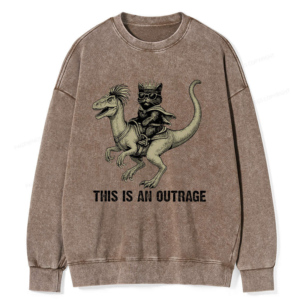 Pagewings Fantasy Book Reader Unisex Washed Sweatshirt