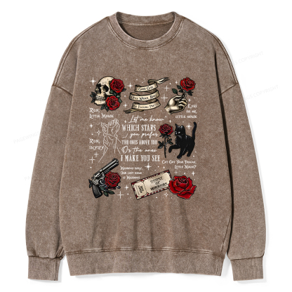 Pagewings Run Little Mouse Unisex Washed Sweatshirt
