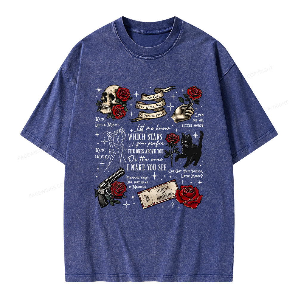 Pagewings Run Little Mouse Unisex Washed T-shirt