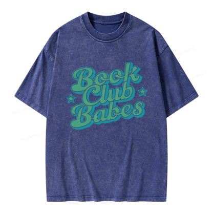 Pagewings Book Club Babes Unisex Washed T-shirt