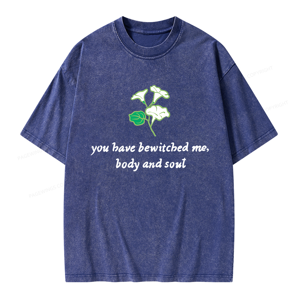 Pagewings You Have Bewitched Me Unisex Washed T-shirt