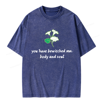 Pagewings You Have Bewitched Me Unisex Washed T-shirt