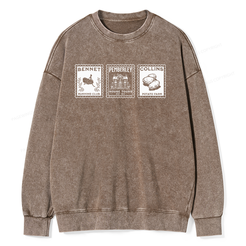 Pagewings The Answer Is Unisex Washed Sweatshirt