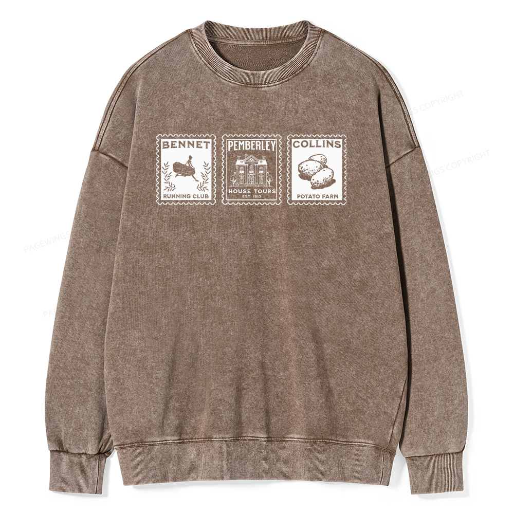 Pagewings The Answer Is Unisex Washed Sweatshirt