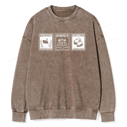 Pagewings The Answer Is Unisex Washed Sweatshirt