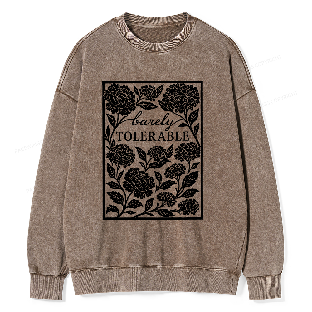 Pagewings Barley Tolerable Unisex Washed Sweatshirt