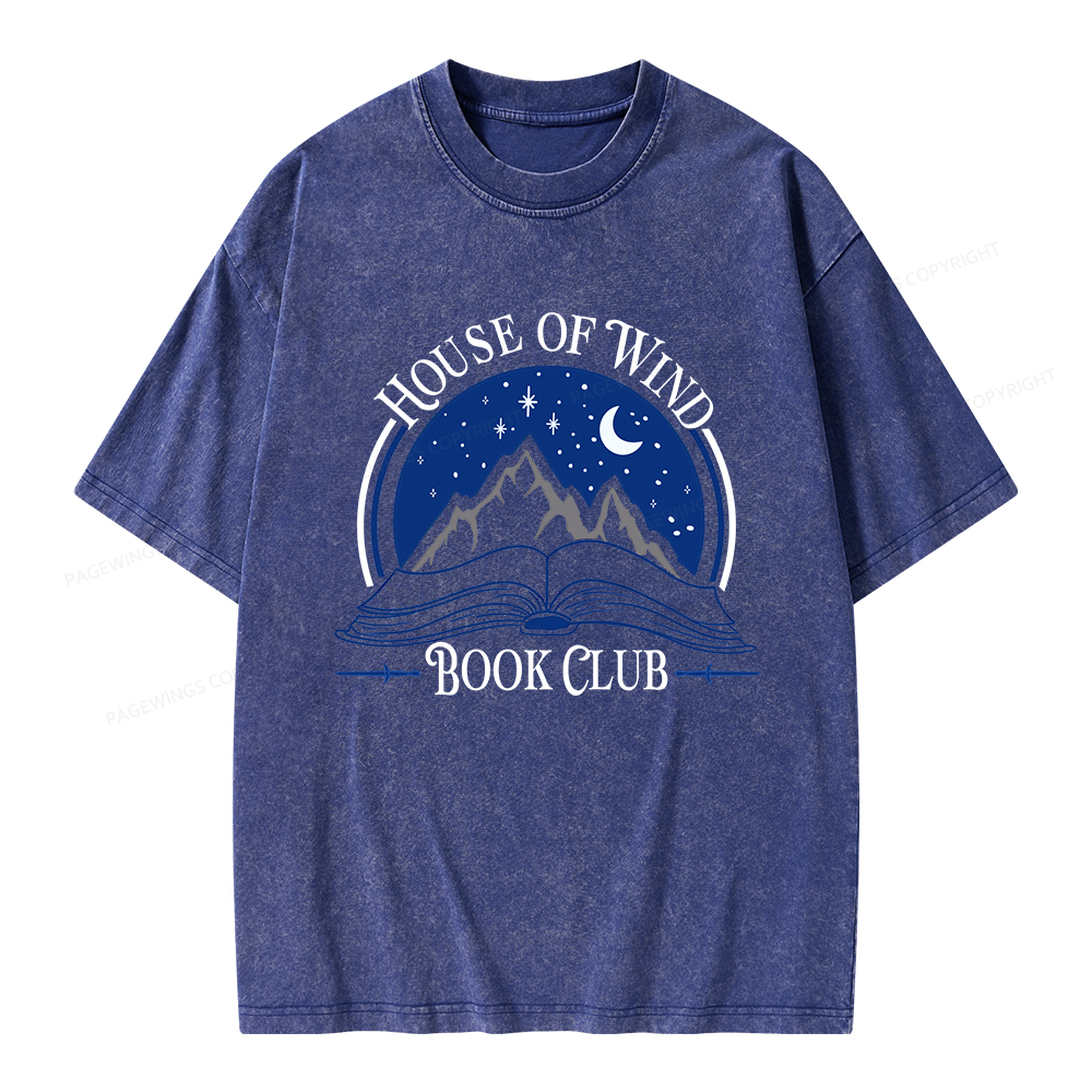 Pagewings House of Wind Book Club Unisex Washed T-shirt