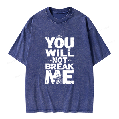 Pagewings You Will Not Break Me Unisex Washed T-shirt