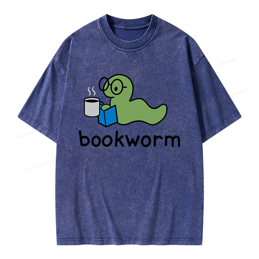 Pagewings Bookworm Unisex Washed T-shirt