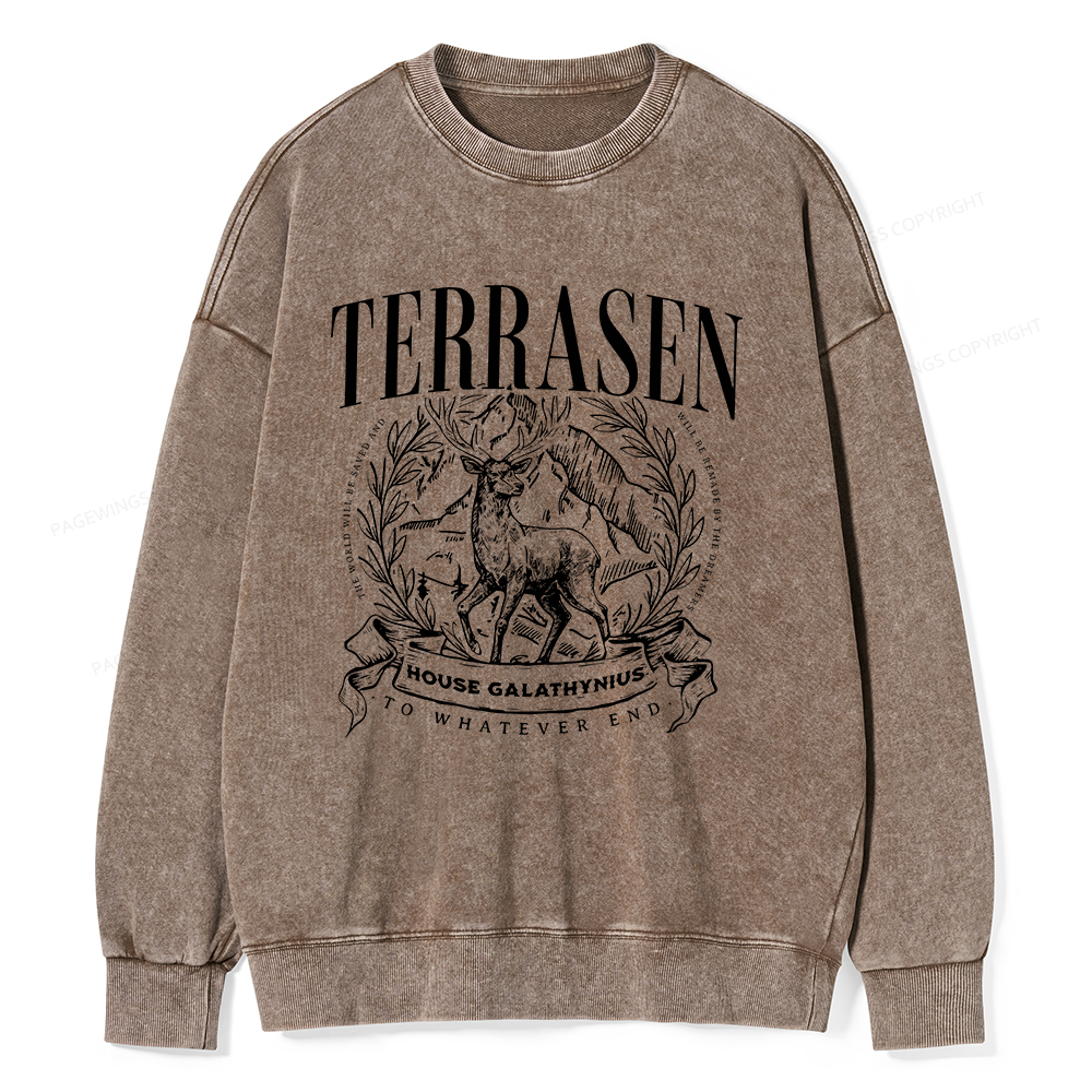 Pagewings Terrasen Unisex Washed Sweatshirt