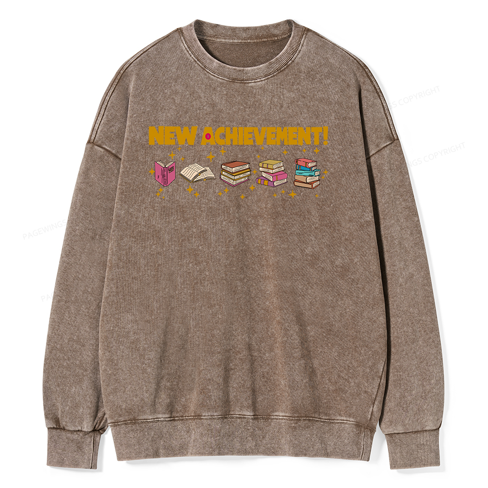 Pagewings New Achievement  Unisex Washed Sweatshirt 