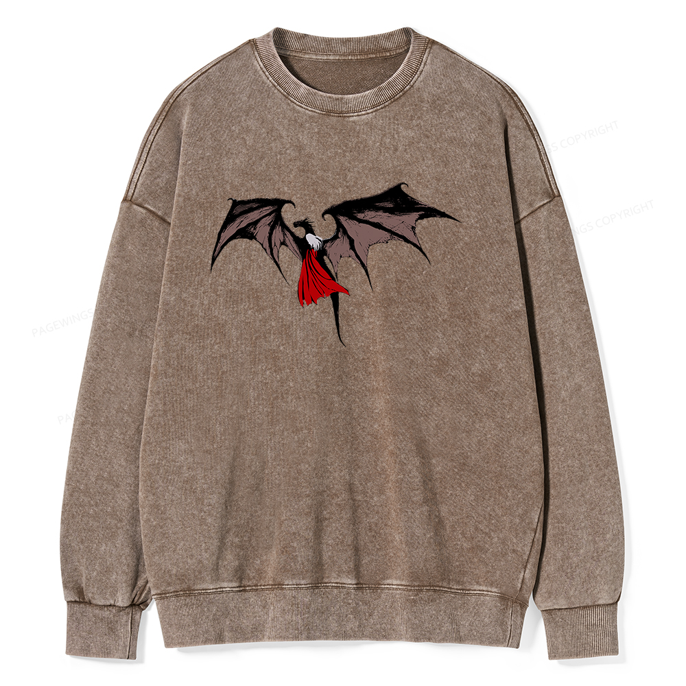 Pagewings Manon Blackbeak Unisex Washed Sweatshirt