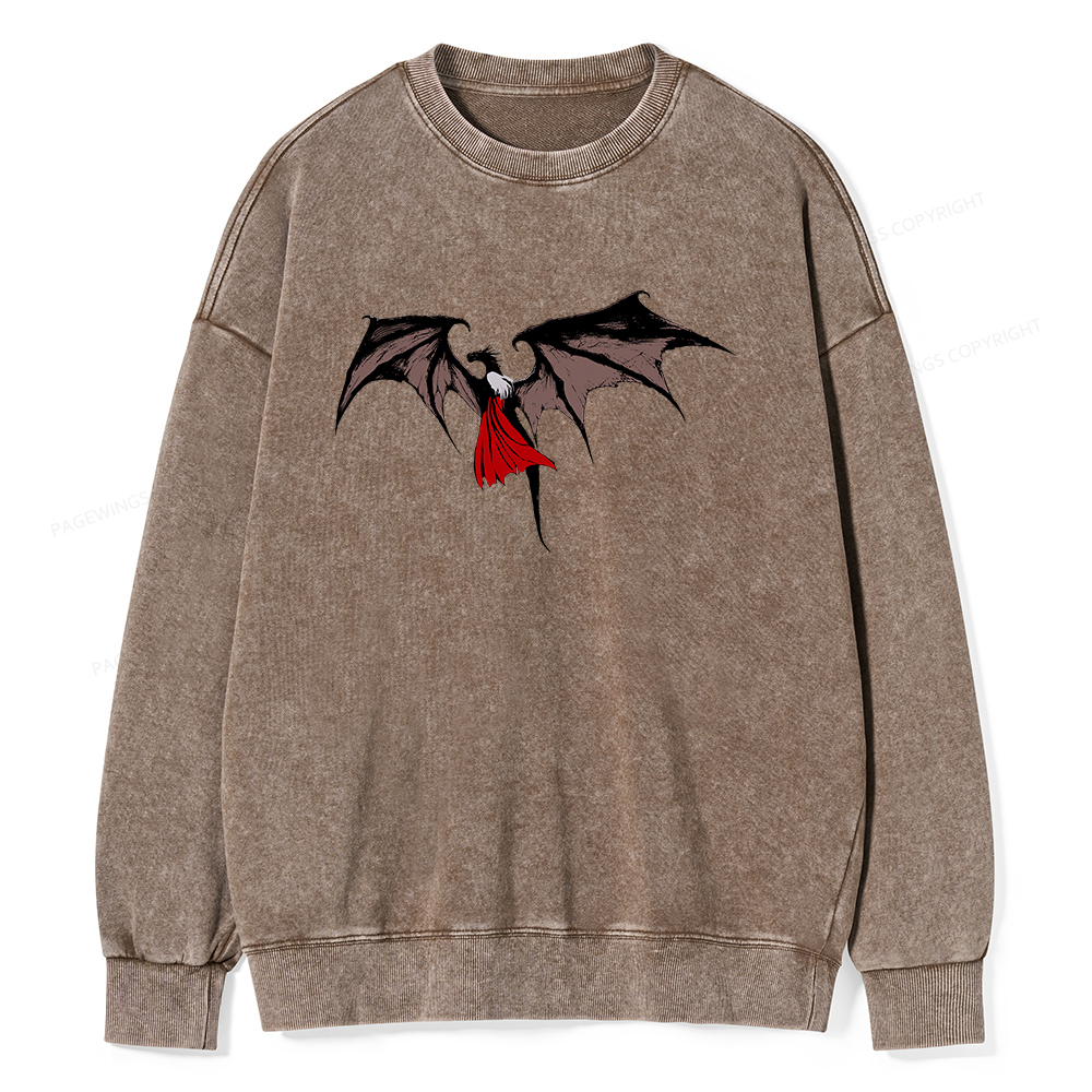 Pagewings Manon Blackbeak Unisex Washed Sweatshirt