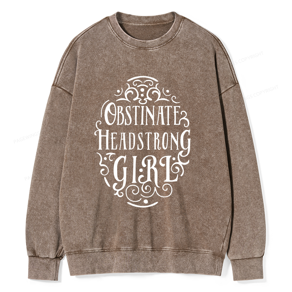 Pagewings Obstinate Unisex Washed Sweatshirt