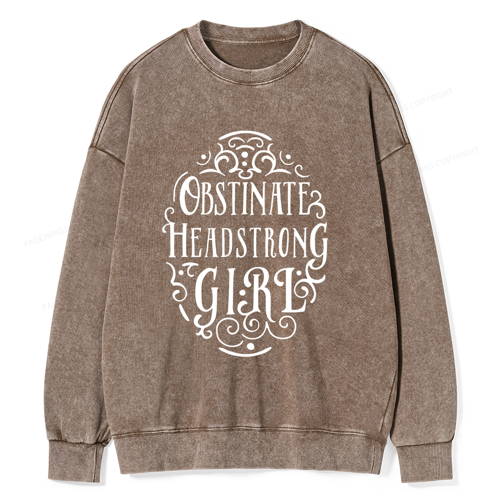 Pagewings Obstinate Unisex Washed Sweatshirt