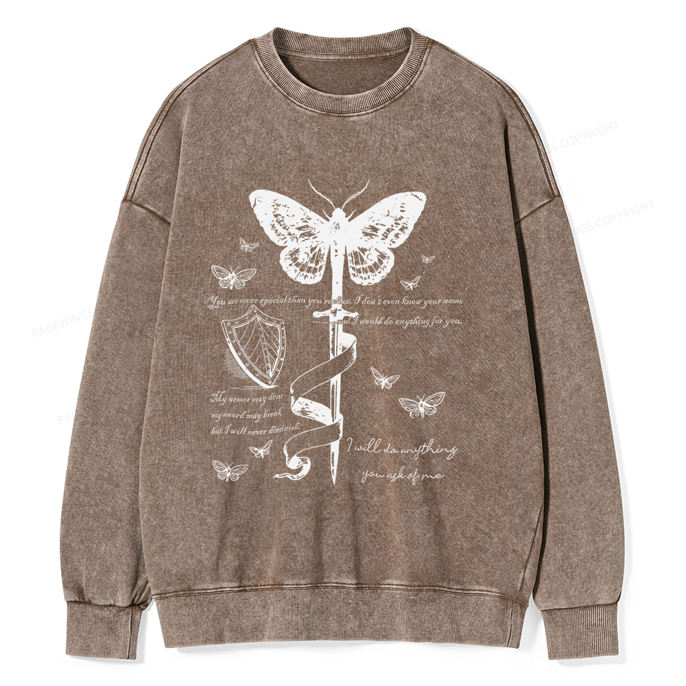 Pagewings Fantasy Reading  Unisex Washed Sweatshirt