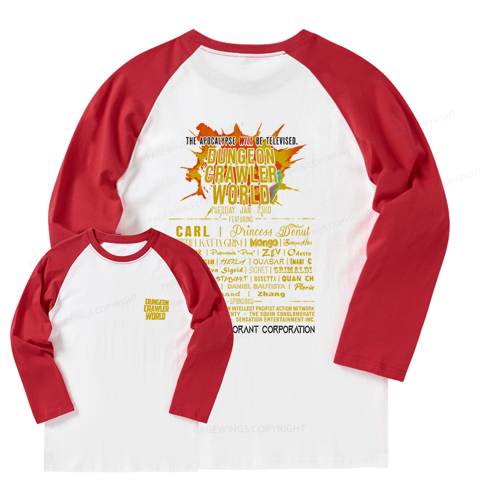 Pagewings Fuel Your Imagination With Sci-Fi World Tour Long Sleeve Raglan T-shirt