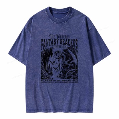 Pagewings Fantasy Reader Shirt Unisex Washed T-shirt