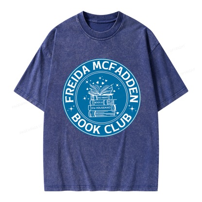 Pagewings Freida McFadden Book Club Unisex Washed T-shirt