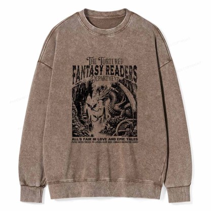 Pagewings Fantasy Reader Shirt Unisex Washed Sweatshirt