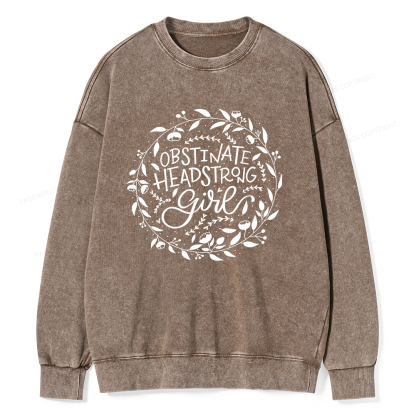 Pagewings Obstinate Unisex Washed Sweatshirt