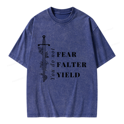 Pagewings You Do Not Yield Unisex Washed T-shirt