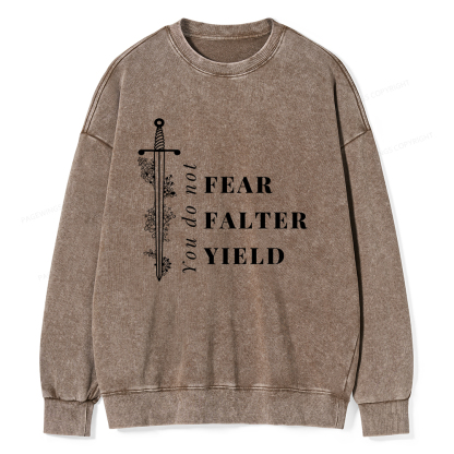 Pagewings You Do Not Yield Unisex Washed Sweatshirt