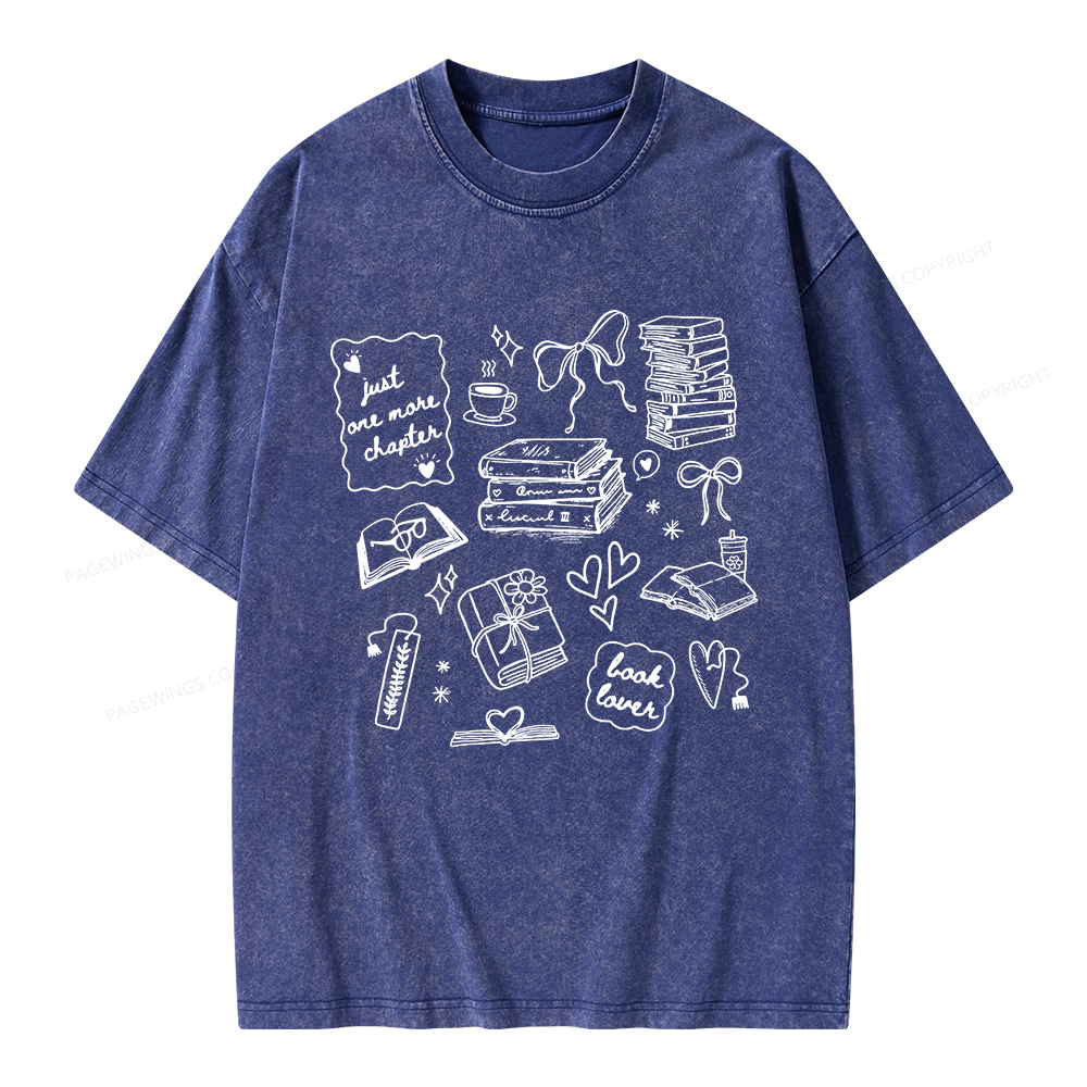 Pagewings Book Lover Unisex Washed T-shirt