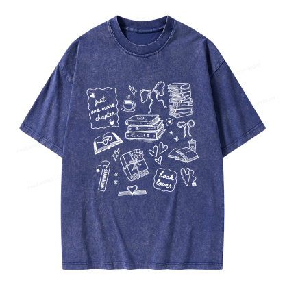 Pagewings Book Lover Unisex Washed T-shirt