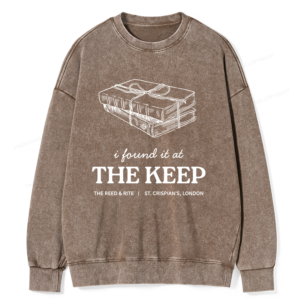 Pagewings The Keep Unisex Washed Sweatshirt