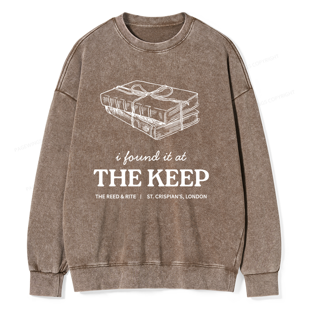 Pagewings The Keep Unisex Washed Sweatshirt