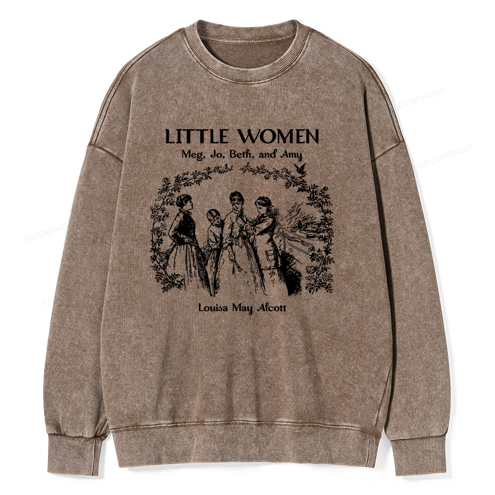 Pagewings Book Lover Unisex Washed Sweatshirt