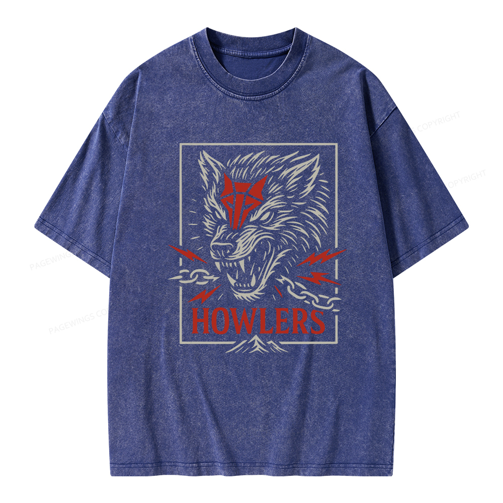 Pagewings Howlers Unisex Washed T-shirt