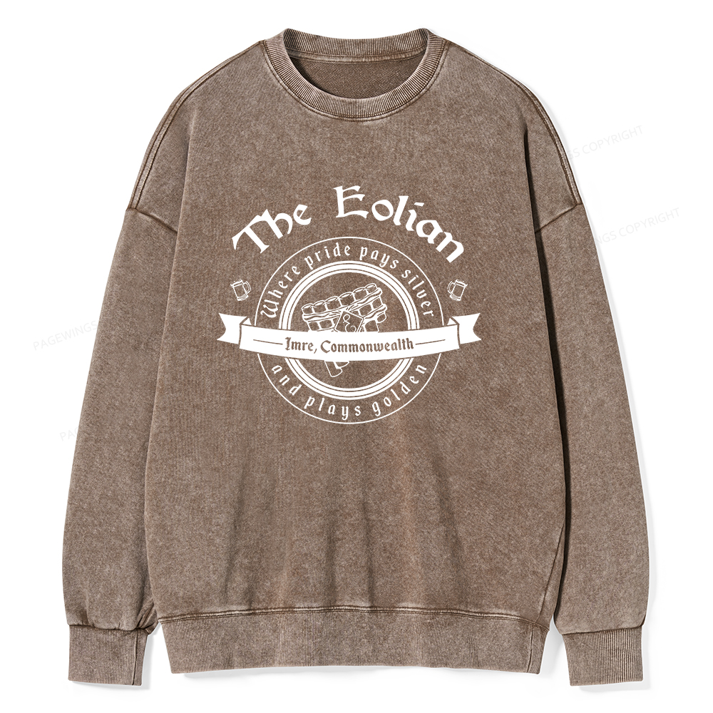 Pagewings Eolian Bar Unisex Washed Sweatshirt