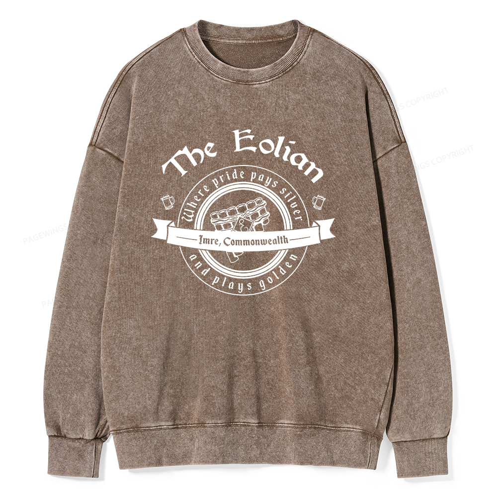 Pagewings Eolian Bar Unisex Washed Sweatshirt