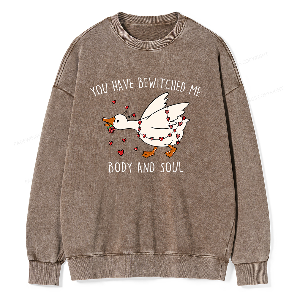 Pagewings You Have Bewitched Me Body And Soul Unisex Washed Sweatshirt
