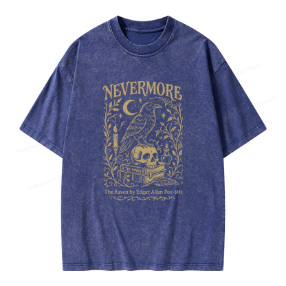 Pagewings Nevermore Unisex Washed T-shirt
