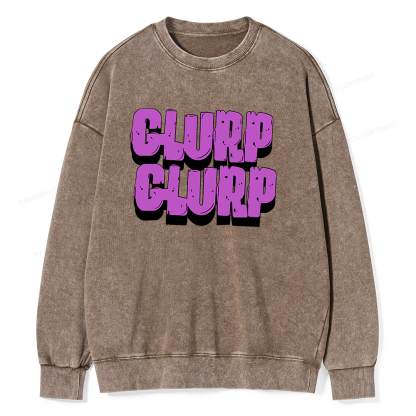 Pagewings Glurp Glurp Unisex Washed Sweatshirt