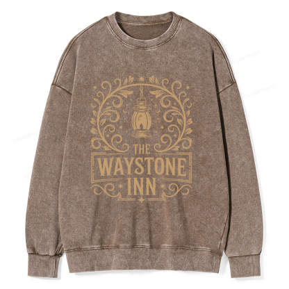 Pagewings The Waystone Inn Unisex Washed Sweatshirt