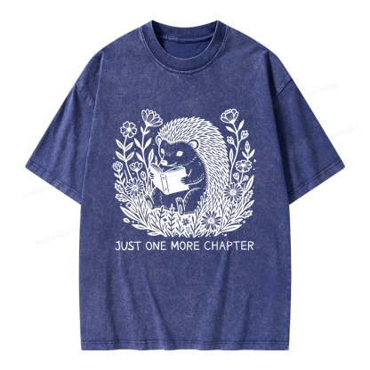 Pagewings Just One More Chapter Unisex Washed T-shirt