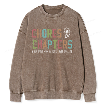 Pagewings Audiobook Lover Unisex Washed Sweatshirt