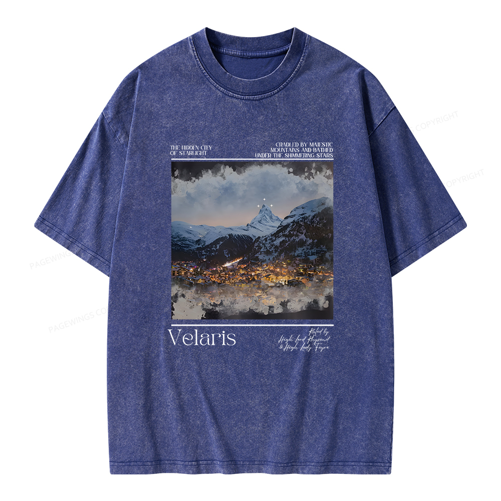 Pagewings Velaris Unisex Washed T-shirt