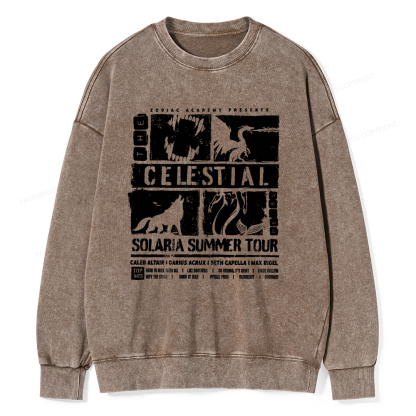 Pagewings The Celestial Heirs Unisex Washed Sweatshirt